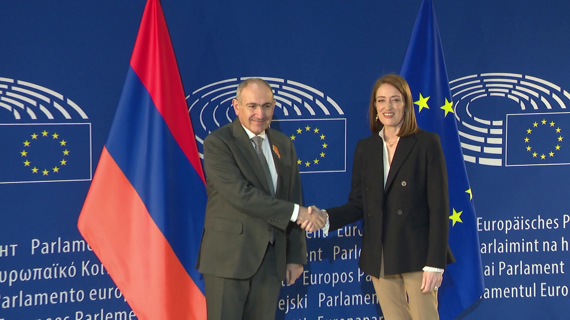 Formal sitting with Nikol PASHINYAN, Armenian Prime Minister: meeting with Roberta METSOLA, EP President and extracts from the address